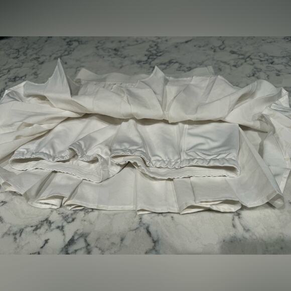 Tuckernuck Cream Pleated Logo Mini Skirt Tennis‎ Golf- Xs - Picture 5 of 8